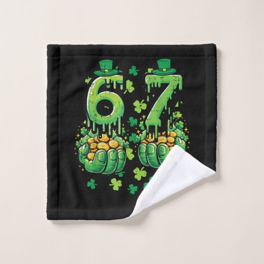6 7 St Patricks Day ウォッシュタオル (ウォッシュタオル)