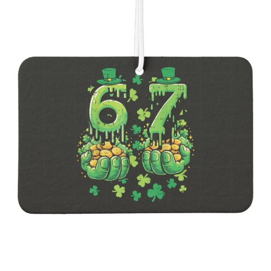 6 7 St Patricks Day カーエアーフレッシュナー (正面)