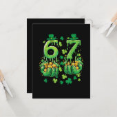 6 7 St Patricks Day カード (正面/裏面インサイチュ)