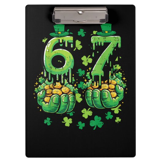 6 7 St Patricks Day クリップボード (正面)