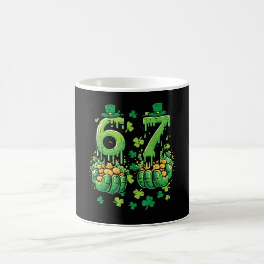 6 7 St Patricks Day コーヒーマグカップ (中央)