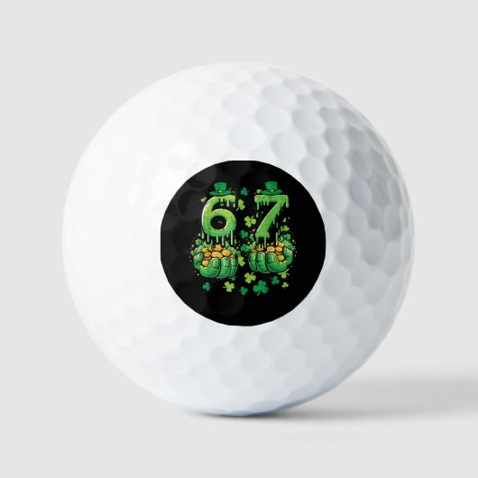 6 7 St Patricks Day ゴルフボール (正面)