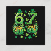 6 7 St Patricks Day スクエア名刺 (正面)
