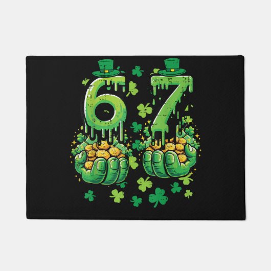 6 7 St Patricks Day ドアマット (正面)