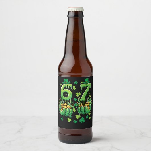 6 7 St Patricks Day ビールラベル (正面)