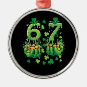 6 7 St Patricks Day メタルオーナメント (正面)