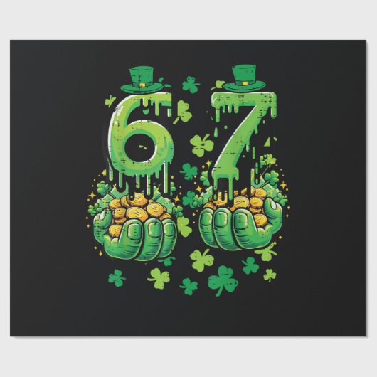 6 7 St Patricks Day ラッピングペーパー (フラット)