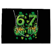 6 7 St Patricks Day ラージペーパーバッグ (裏面)