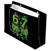 6 7 St Patricks Day ラージペーパーバッグ (正面アングル)