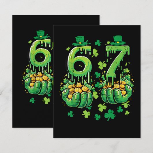6 7 St Patricks Day 案内状 (正面/裏面)