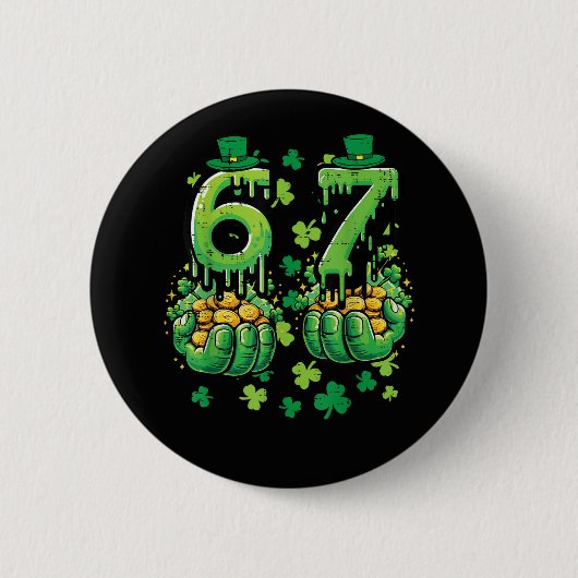 6 7 St Patricks Day 缶バッジ (正面)