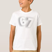 6 7 T-Shirt – Trending Aesthetic Tee Shirt Tシャツ (正面)