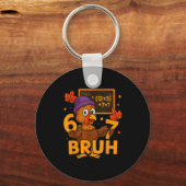 6 7 Thanksgiving Funny Turkey Thanksgiving 67 Men キーホルダー (正面)