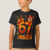 6 7 Thanksgiving Funny Turkey Thanksgiving 67 Men  Tシャツ (正面)