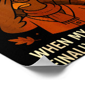 6-7 Thanksgiving Teacher Six Seven 67 Turkey  ポスター (角)