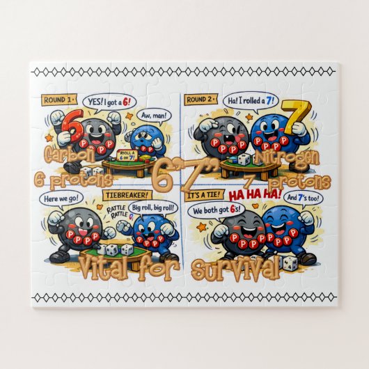 6’7” Vital for Survival Chemistry Elements   ジグソーパズル (横)