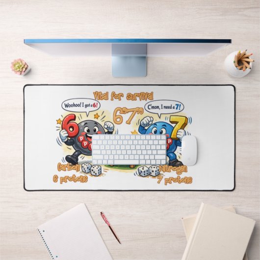 6’7” Vital for Survival Chemistry Elements  デスクマット (オフィス1)