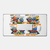 6’7” Vital for Survival Chemistry Elements   デスクマット (キーボード&マウス)