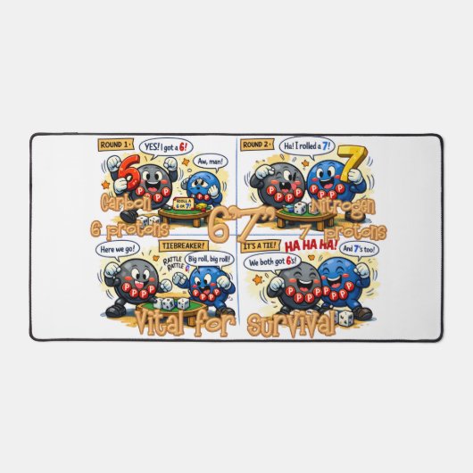 6’7” Vital for Survival Chemistry Elements   デスクマット (正面)