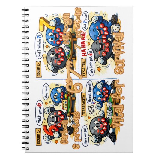 6’7” Vital for Survival Chemistry Elements   ノートブック (正面)