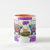 6’7” Vital for Survival Chemistry Elements   マグカップ (中央)