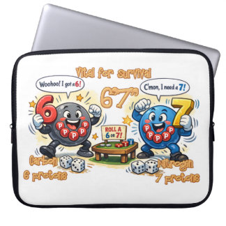 6’7” Vital for Survival Chemistry Elements   ラップトップスリーブ