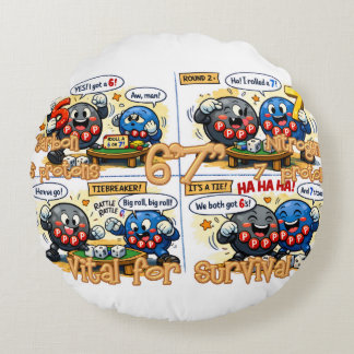 6’7” Vital for Survival Chemistry Elements   Round ラウンドクッション