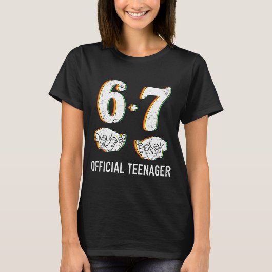 6+7 Year Old Boys Girls Teenager 13th Birthday Fun Tシャツ (正面)