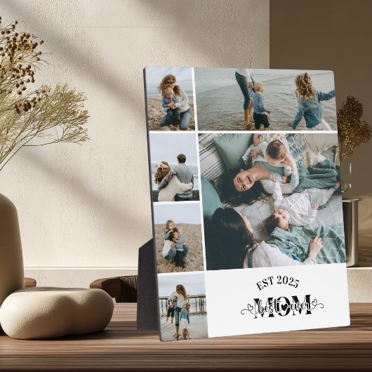 6 Custom Photo Collage Best Mom Ever  フォトプラーク