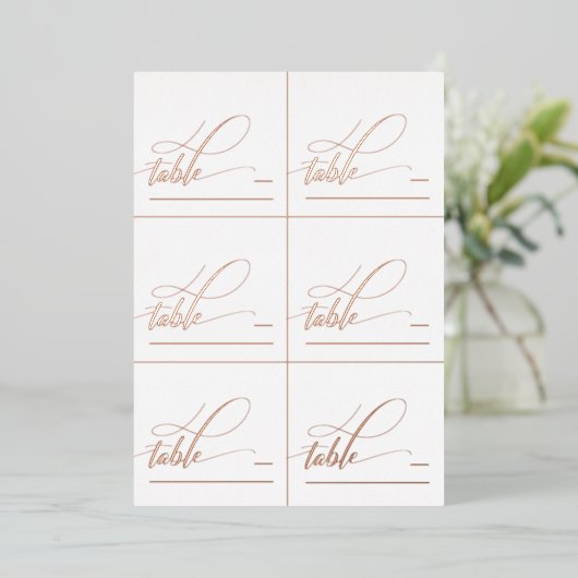 6 DIYバラ金箔書道の折り畳み座席表 箔シーズンカード (立ち正面)