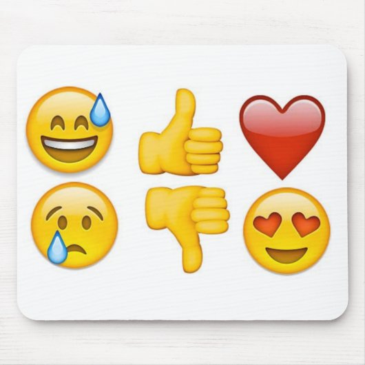 6 emoji マウスパッド (正面)