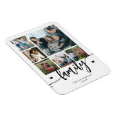 6 family photo collage black and white script  マグネット (右側)