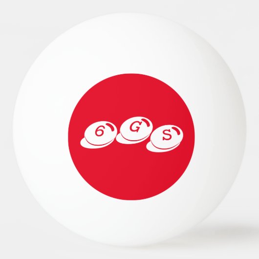 6 GROS SPORTIFS 卓球ボール (裏面)