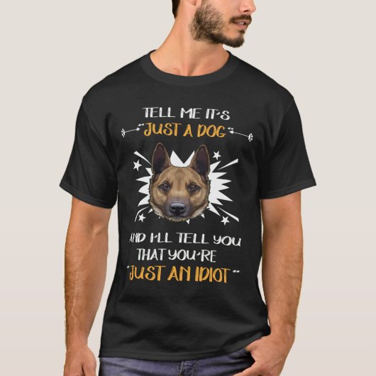 6 GSD - 犬だと言うなら Tシャツ (正面)