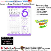 6 Learn To Draw Number 6 Teacher Home Schooling 