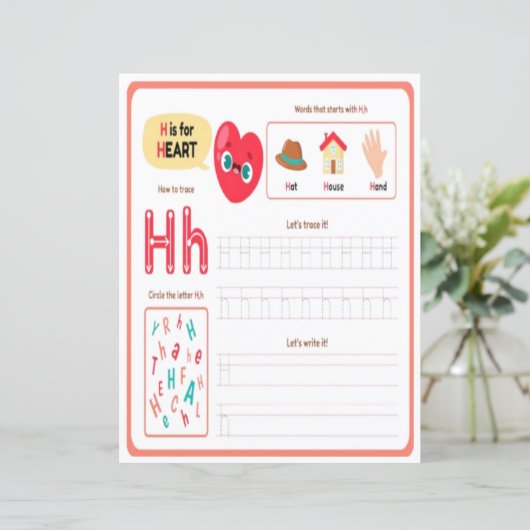 6 Learn To Spell Letter H Teacher Home Schooling (スタンド正面)