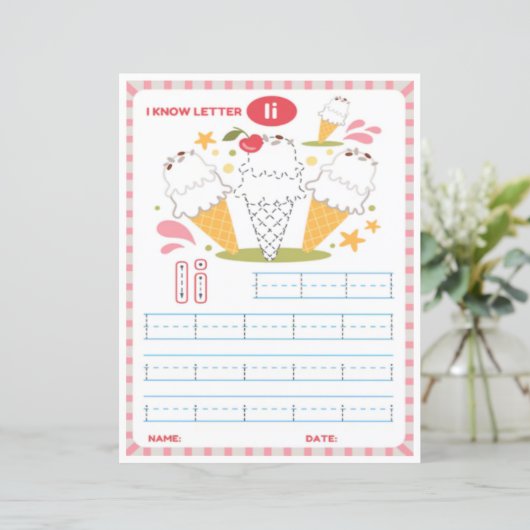 6 Learn To Spell Letter I Teacher Home Schooling (スタンド正面)