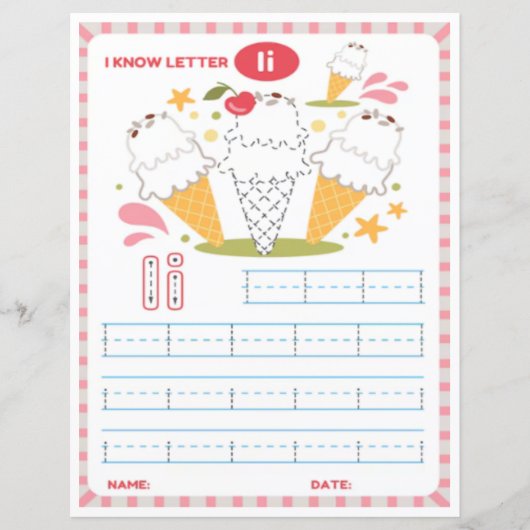 6 Learn To Spell Letter I Teacher Home Schooling (正面)