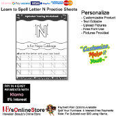 6 Learn To Spell Letter N Teacher Home Schooling