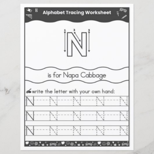 6 Learn To Spell Letter N Teacher Home Schooling (正面)