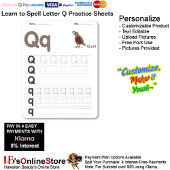 6 Learn To Spell Letter Q Teacher Home Schooling