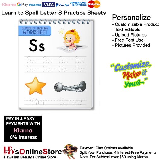 6 Learn To Spell Letter S Teacher Home Schooling