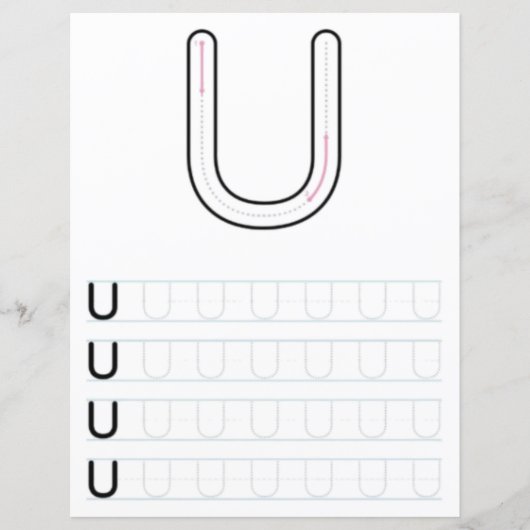 6 Learn To Spell Letter U Teacher Home Schooling (正面)