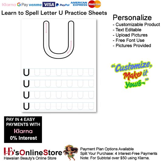 6 Learn To Spell Letter U Teacher Home Schooling