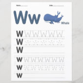 6 Learn To Spell Letter W Teacher Home Schooling (正面)