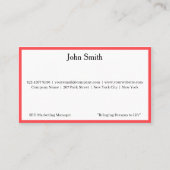 6 Modern Red Logo Promote Company Brand Name 名刺 (正面)