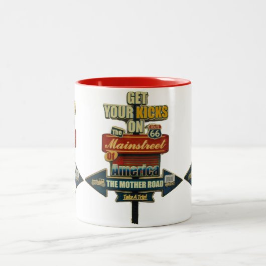 ***6 MUG***伝説のハイウェイ ツートーンマグカップ (中央)