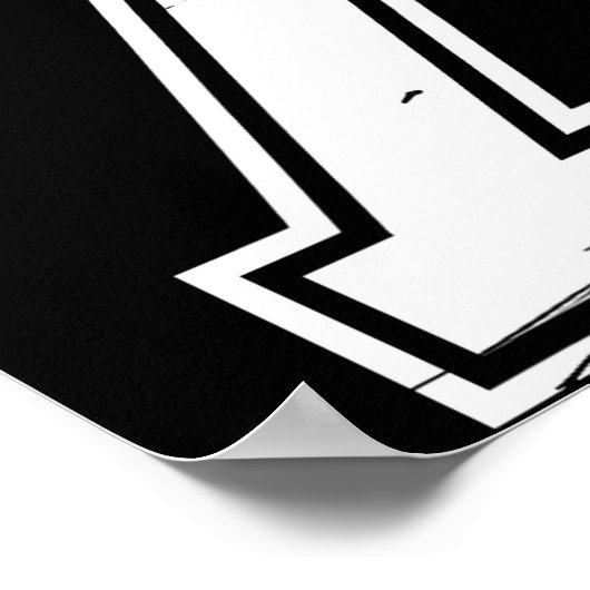 6 Number 67 Six Seven Meme ポスター (角)