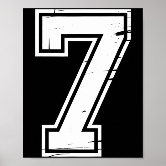 6 Number 67 Six Seven Meme ポスター (正面)