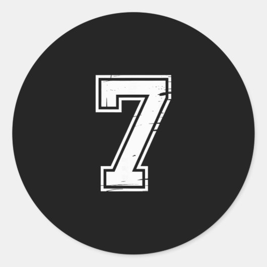 6 Number 67 Six Seven Meme  ラウンドシール (正面)